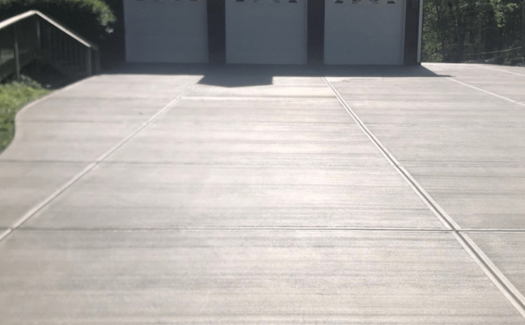 standard concrete driveway