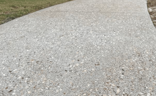 Exposed Aggregate Concrete Walkway